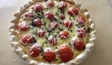 tarta de tomate esparrago