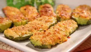 zucchinis rellenos con quinoa