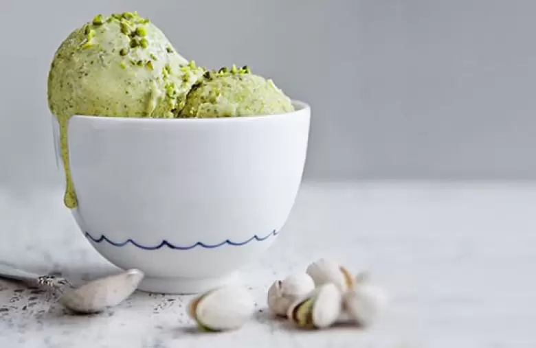 helado de pistacho