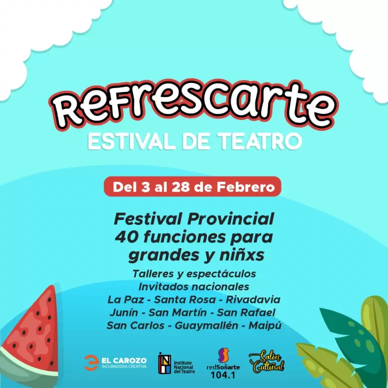 El Festival de Teatro Refrescarte tendr por primera vez alcance Provincial
