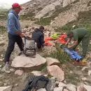Un andinista fue asistido tras accidente en alta montaa
