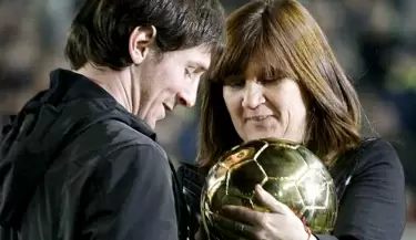 Leo Messi y su mam