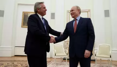 Alberto Fernndez conoci a Vladimir Putn.
