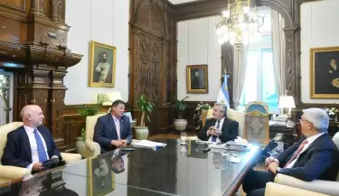 El Presidente recibi� a los principales referentes de la empresa ExponenciAR