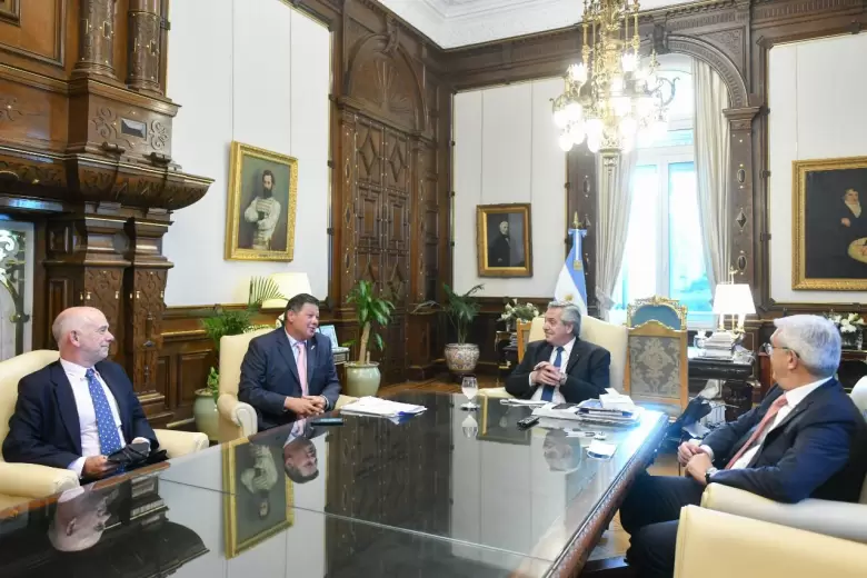 El Presidente recibi� a los principales referentes de la empresa ExponenciAR
