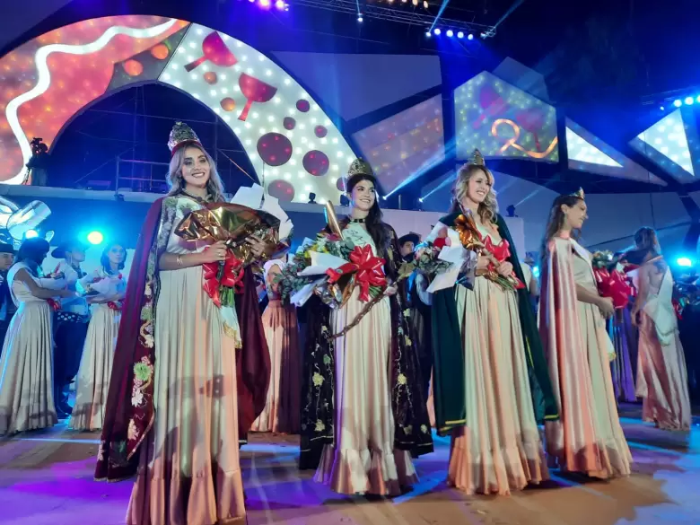 Las reinas electas de San Rafael 2022