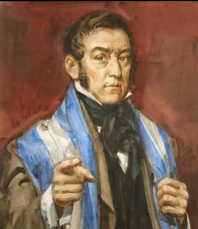Imagen: San Mart�n. �leo de Guillermo Roux. A�o 2000. Instituto Nacional Sanmartiniano. Buenos Aires
