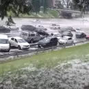 Una fuerte tormenta de lluvia y granizo hizo estragos en el Gran Mendoza
