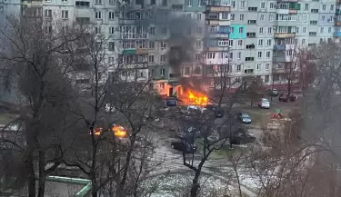 Bombardeo Rusia a Ucrania