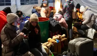 La desolaci�n y la preocupaci�n de la poblaci�n que trata de huir de ucrania