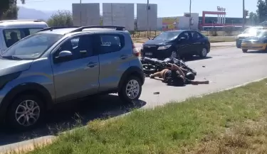 Accidente acceso norte y manuel saez
