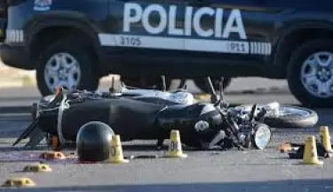 Accidente en moto - Rivadavia