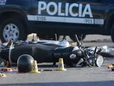 Accidente en moto - Rivadavia