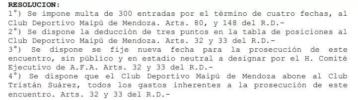 resolucion maipu