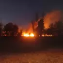El Zonda provoc� da�os y propag� un incendio en un parque de San Rafael
