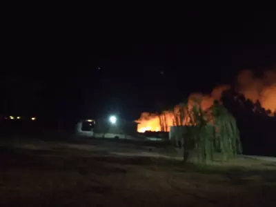incendio en Salto Las Rosas, San Rafael