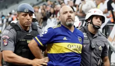 hincha alvearense detenido en Brasil