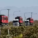 Imágenes: Así trasladaron las nuevas duplas del metrotranvía a Mendoza
