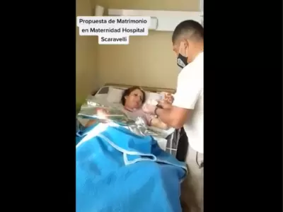 Propuesta de casamiento en un hospital de Tunuyán