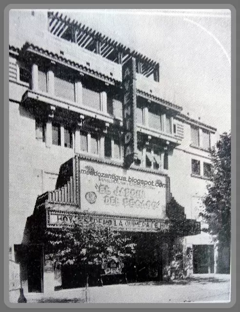 cine y teatro avenida. ubicado en calle san martin 1339, ciudad capital de mendoza (foto ano 1932)