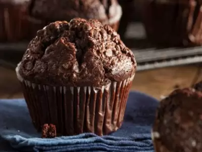 muffins de chocolate chispas