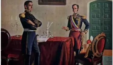 encuentro de guayaquil - san martin y bolivar