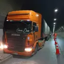 Se atascó un camión en el interior del Túnel Cristo Redentor
