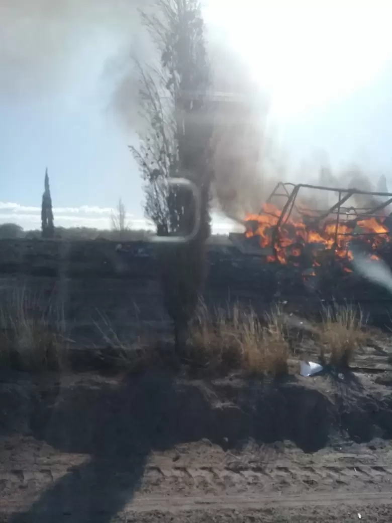 camión quemado en san rafael