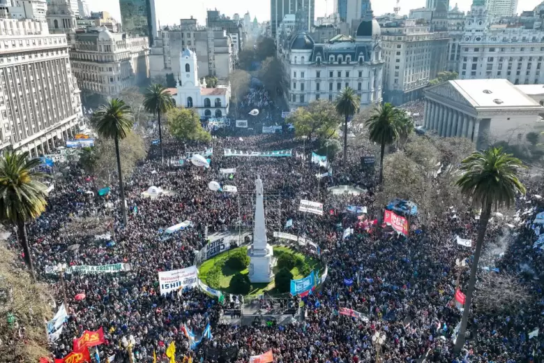 Movilizacin en Plaza de Mayo