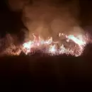 Dos incendios intencionales dejaron a dos bomberos internados en San Carlos