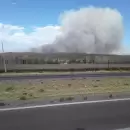 Se incendia un cerro en Ugarteche