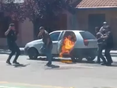 Auto Incendiado Tupungato