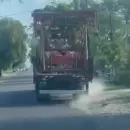 Video: La temeraria conduccin de un camionero en San Rafael