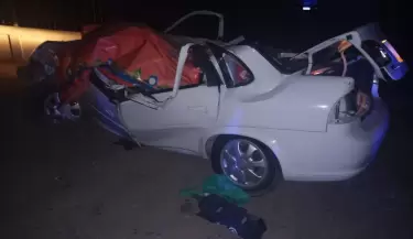 Auto aplastado por un árbol en Maipú