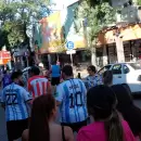 La gente festejó en las calles el triunfo de Argentina