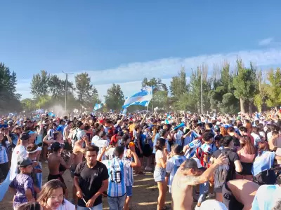 festejos de Argentina en San Rafael