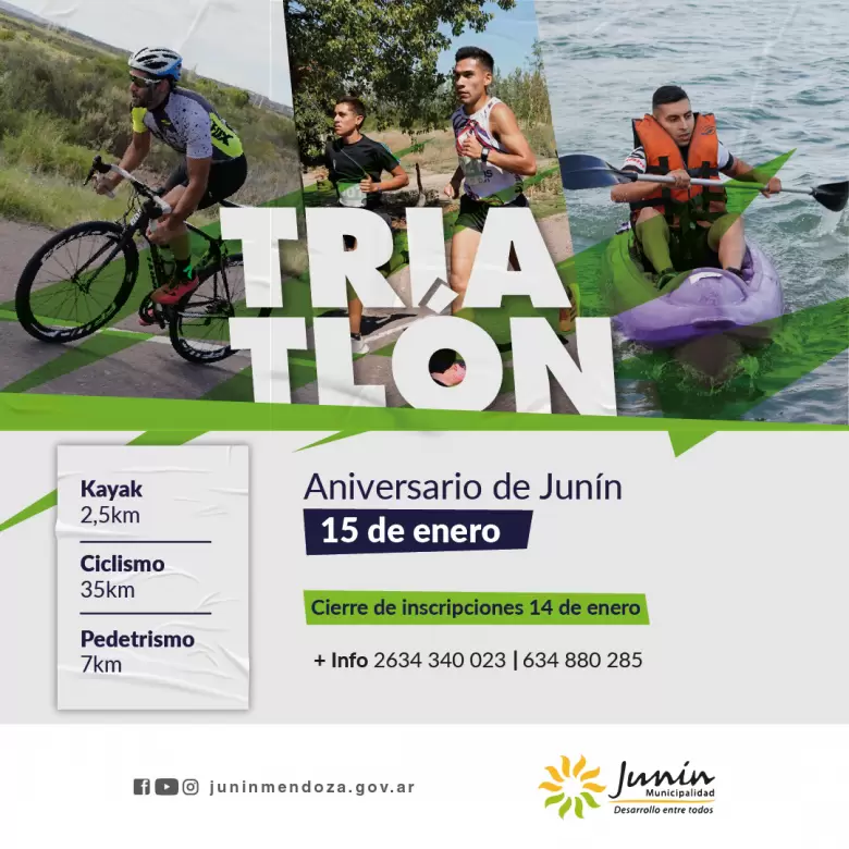 se viene una nueva edicion del triatlon aniversario de junin
