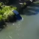 El insólito motivo por el que un auto cayó al Río Atuel