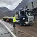 La tormenta de granizo provocó derrumbes en la ruta a Chile