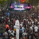 Una multitud festejó en calle Arístides Villanueva