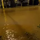 Las imágenes de la ferocidad de la tormenta en Rivadavia