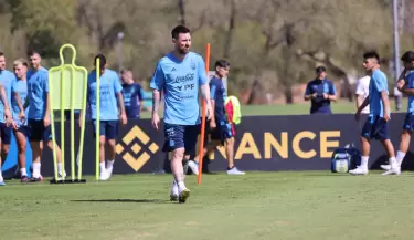 entrenamiento argentina messi