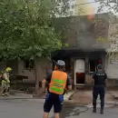 Un incendio destruyó por completo una casa de barrio en Guaymallén