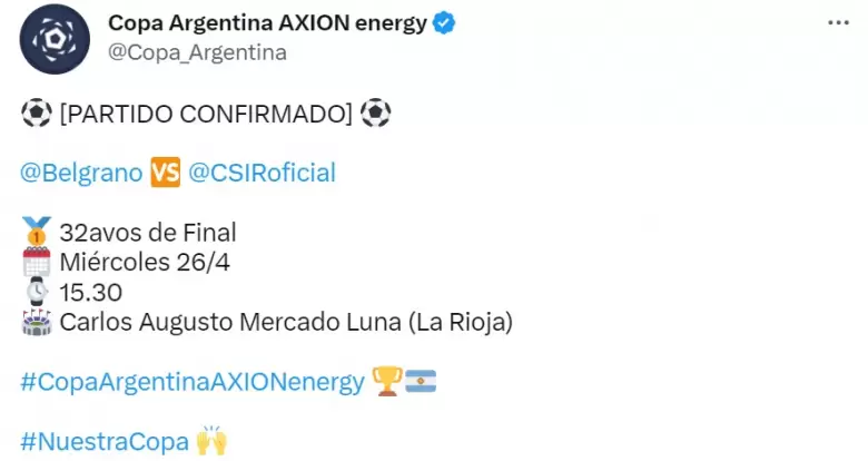 confirmacion lepra copa argentina
