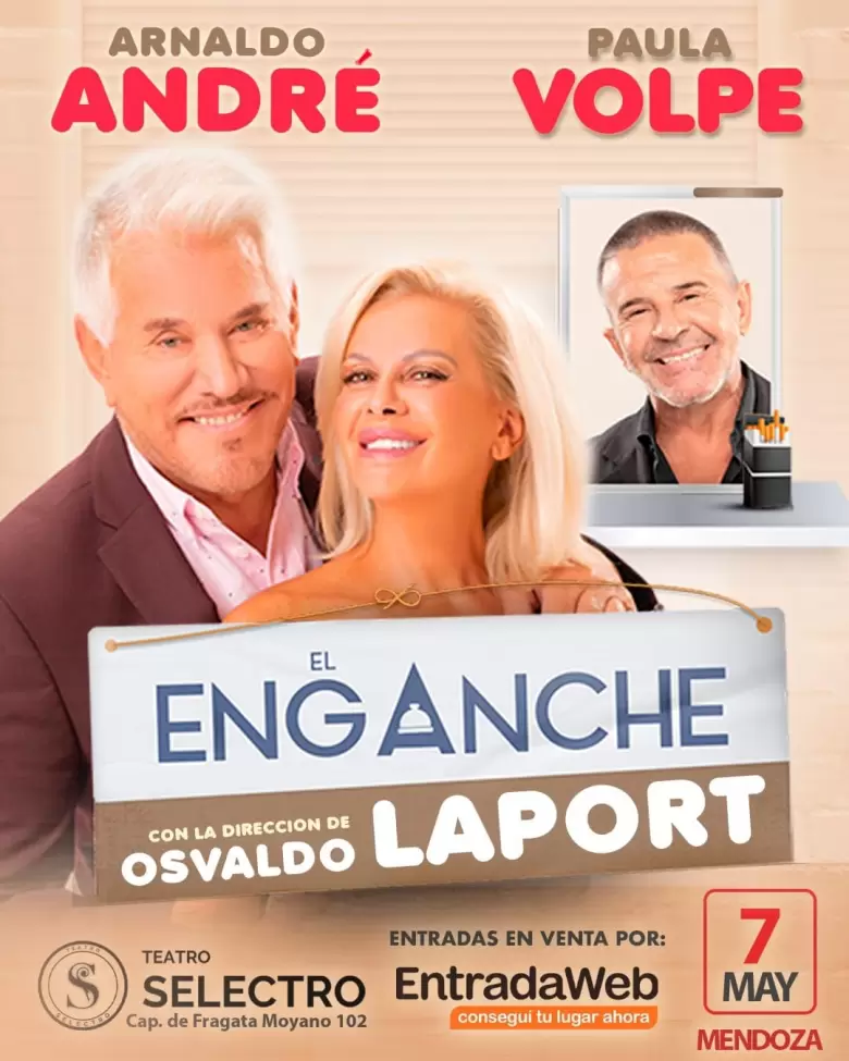 ARNALDO ANDRE y PAULA VOLPE EL ENGANCHE
