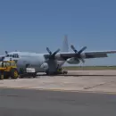 Llega avión Hércules para trasladar gigantesca caldera