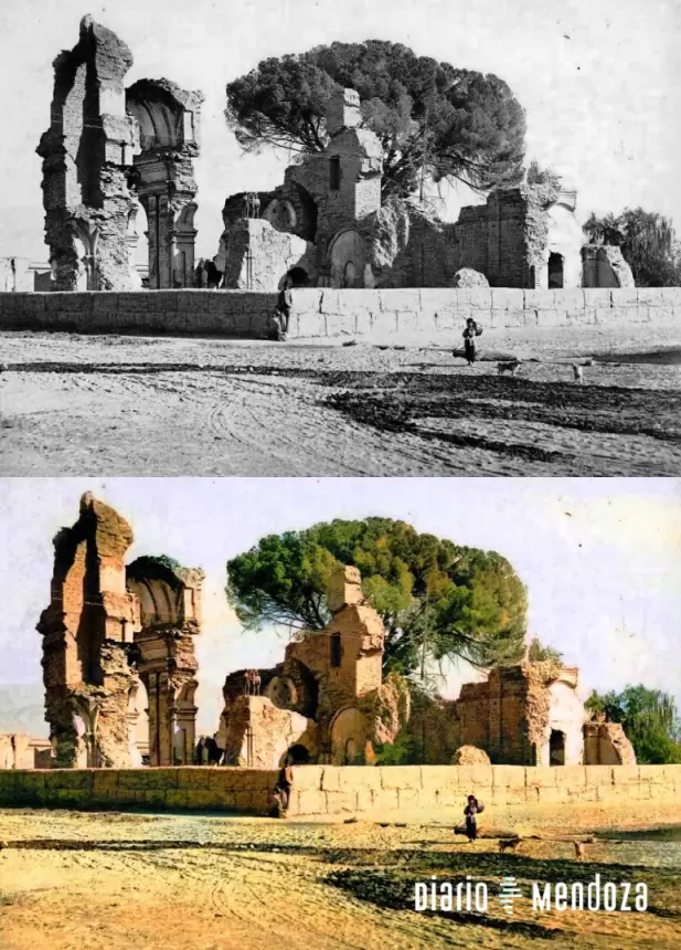 Foto 3: Ruinas de San Francisco en el �rea fundacional, fines del
siglo XIX