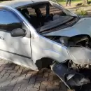 Conductor resultó ileso tras violento choque en el Parque General San Martín