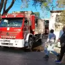 Se incendi una carpintera en Rivadavia
