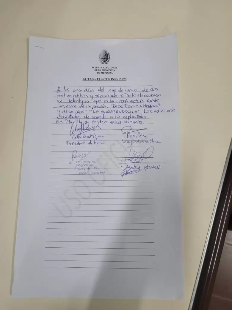 planilla de conteo error